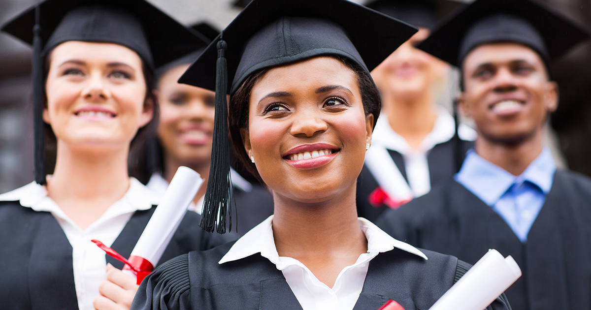 a group of graduating students