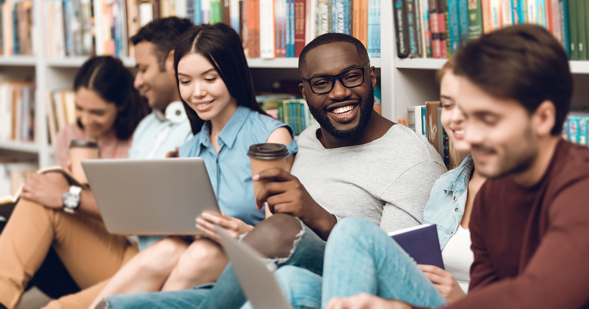 Group of college students